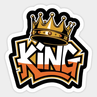 Graffiti Style King Sticker